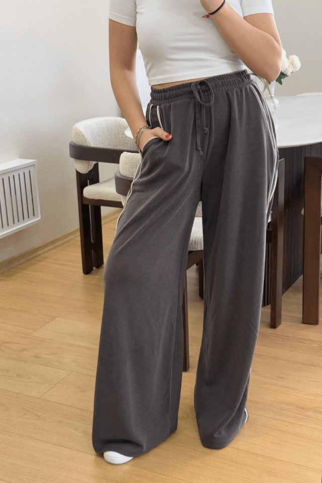 Kahverengi Biyeli Pantolon/Eşofman