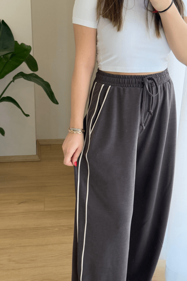 Kahverengi Biyeli Pantolon/Eşofman