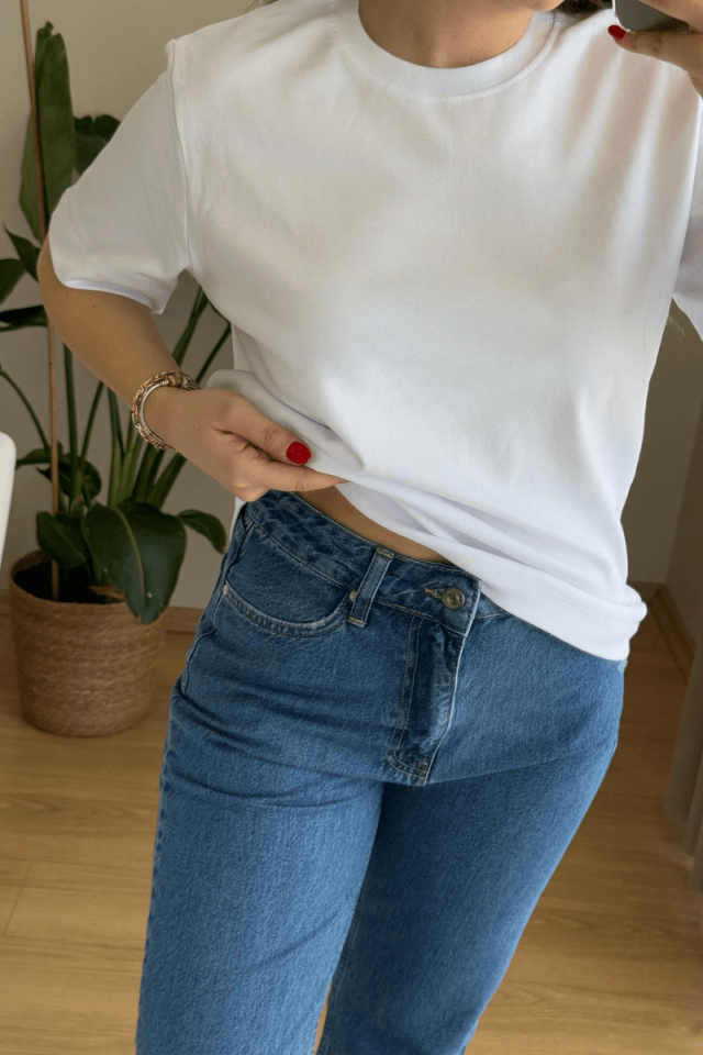 Beyaz Basic Tişört