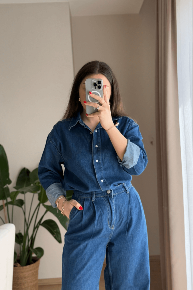 Mavi Denim Gömlek Jean Takım