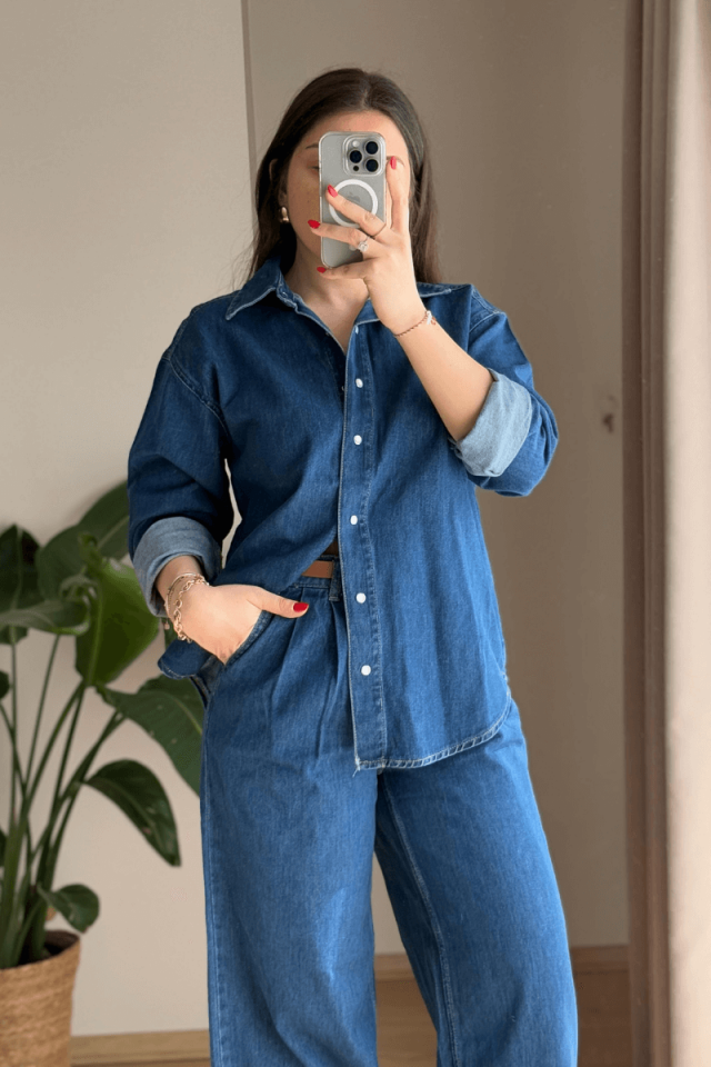 Mavi Denim Gömlek Jean Takım