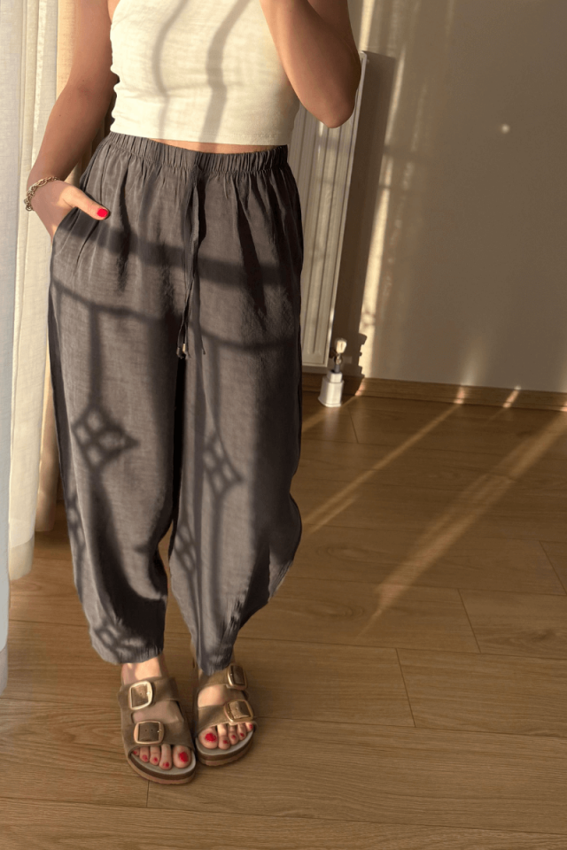 Premium Antrasit Tensel Pantolon