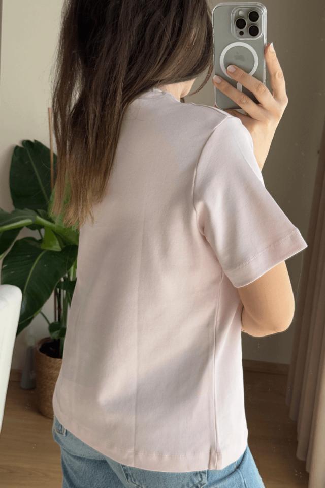 COS Şeker Pembe Basic Tişört