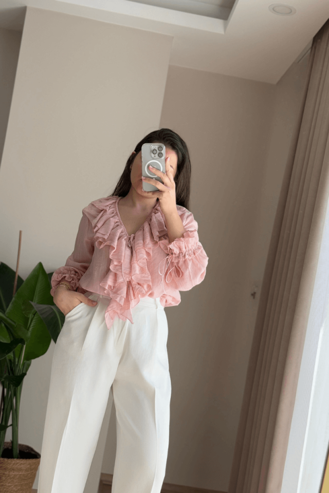 Beyaz Premium Pantolon