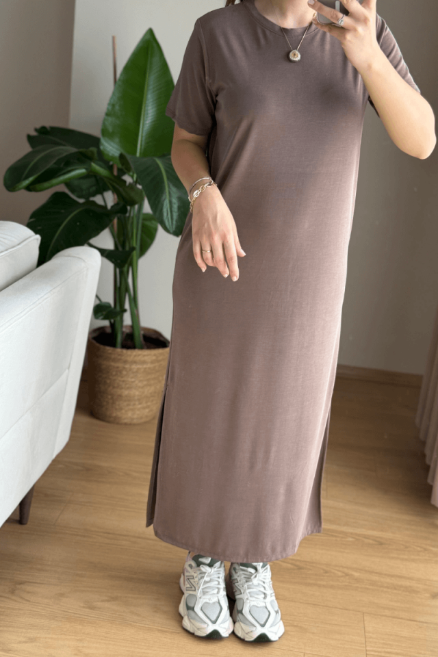 Vizon Kısa Kollu Basic Elbise