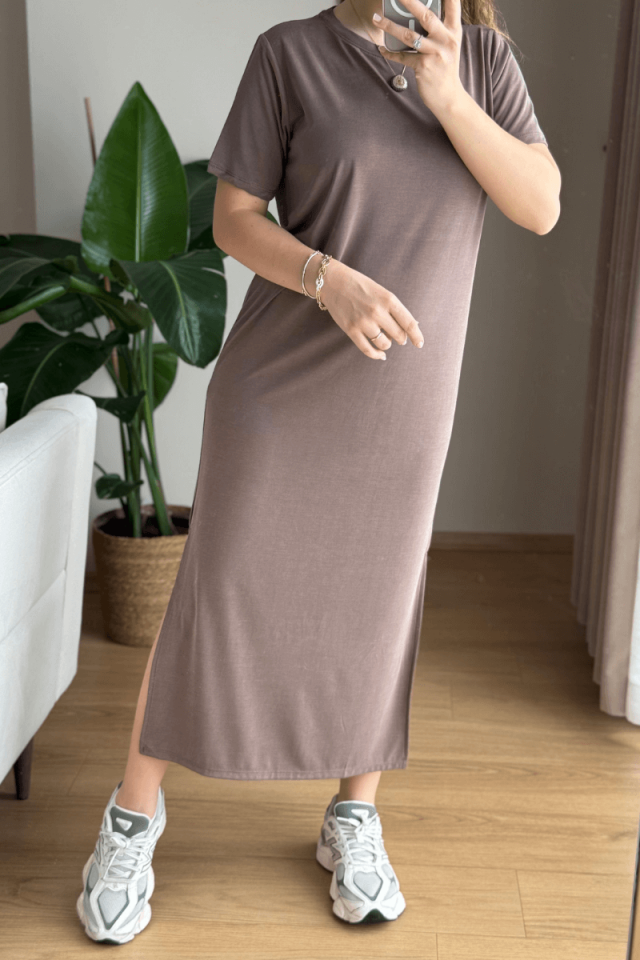 Vizon Kısa Kollu Basic Elbise