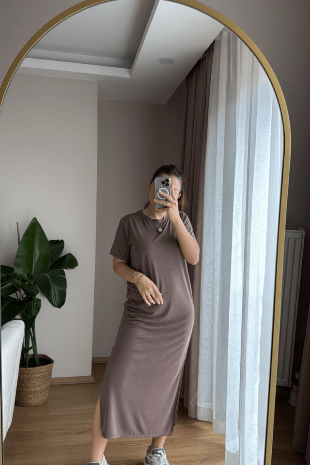 Vizon Kısa Kollu Basic Elbise