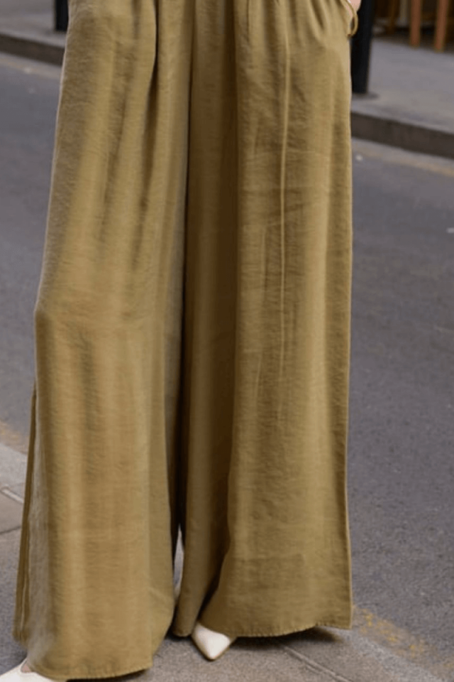 Haki Premium Tensel Pantolon