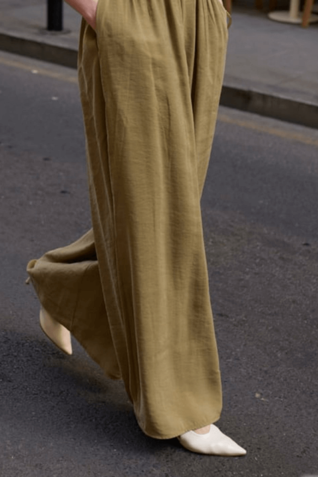 Haki Premium Tensel Pantolon