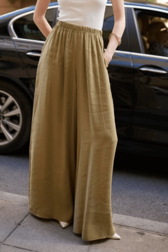 Haki Premium Tensel Pantolon