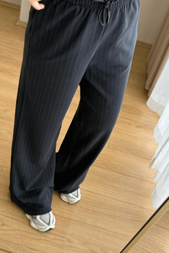 Antrasit Çizgili Eşofman/Pantolon