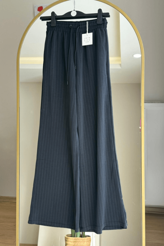 Antrasit Çizgili Eşofman/Pantolon