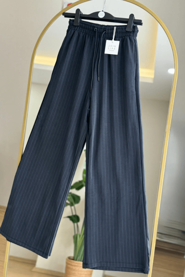 Antrasit Çizgili Eşofman/Pantolon