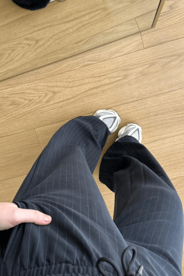 Antrasit Çizgili Eşofman/Pantolon