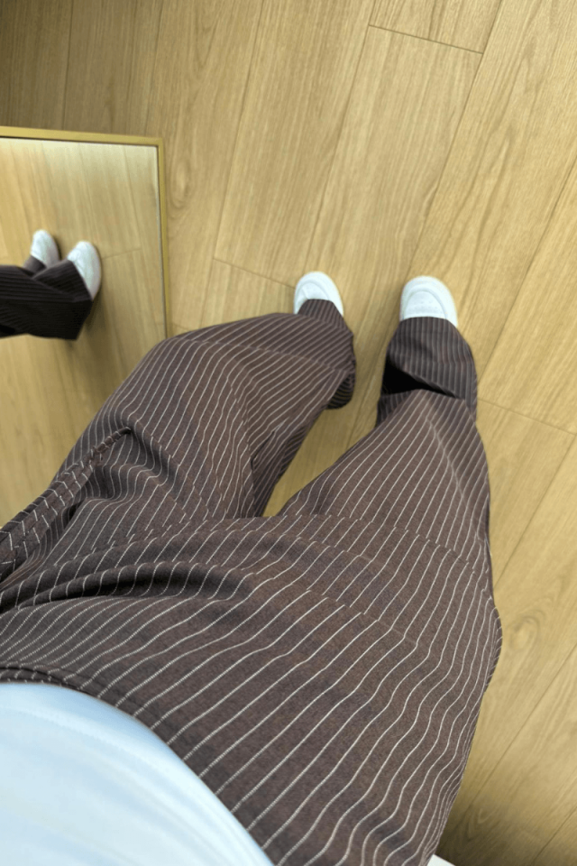 Kahverengi Çizgili Pantolon