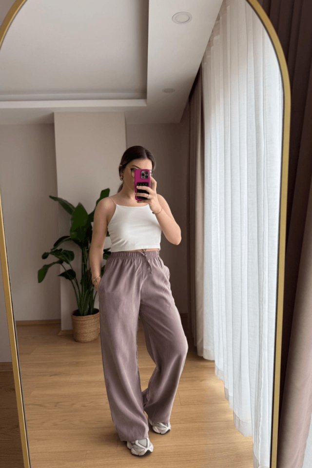 Vizon Tencel Cupra Pantolon