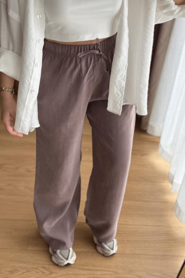 Vizon Tencel Cupra Pantolon