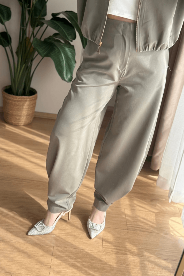 Haki Poliviskon Pantolon (Premium)