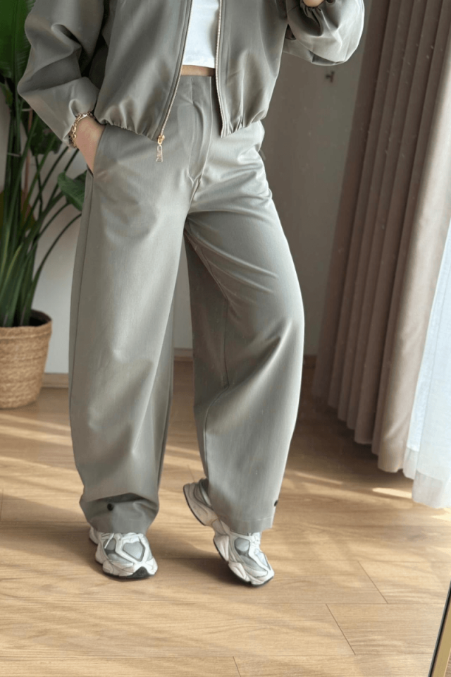 Haki Poliviskon Pantolon (Premium)