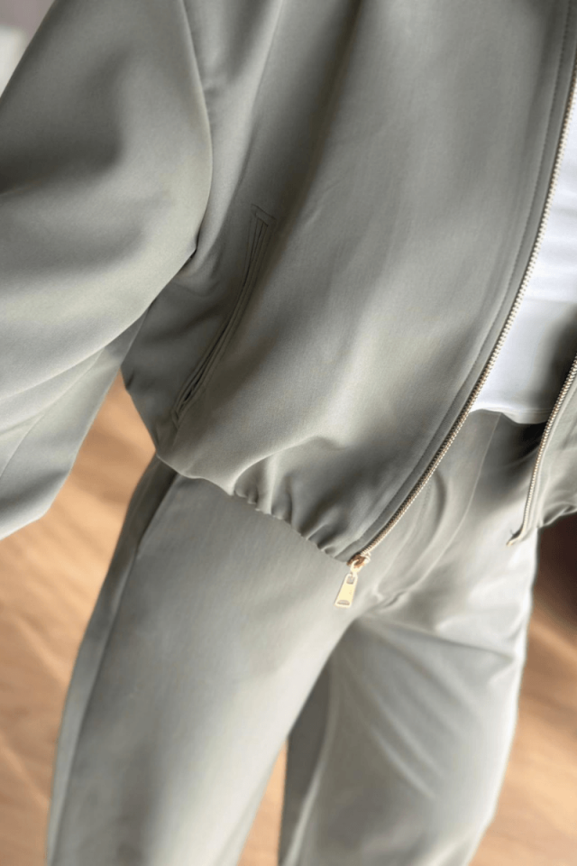 Haki Bomber  Ceket (Premium)