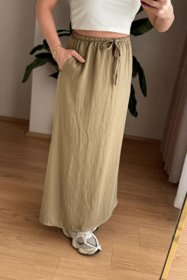 Haki Tencel Etek