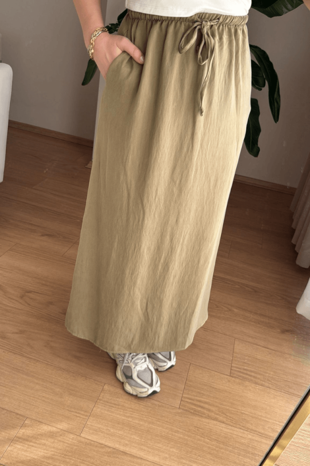 Haki Tencel Etek