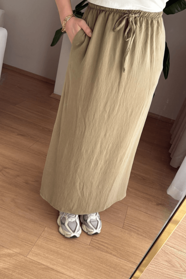 Haki Tencel Etek