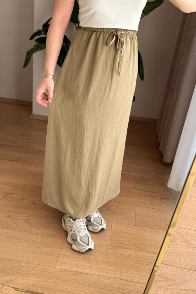 Haki Tencel Etek