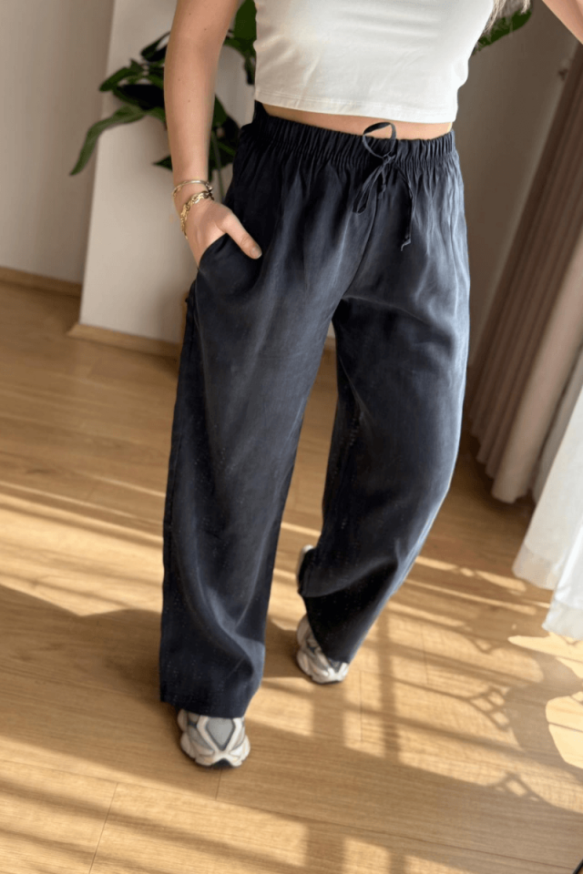 Antrasit Tencel Cupra Pantolon