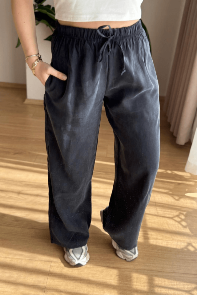 Antrasit Tencel Cupra Pantolon