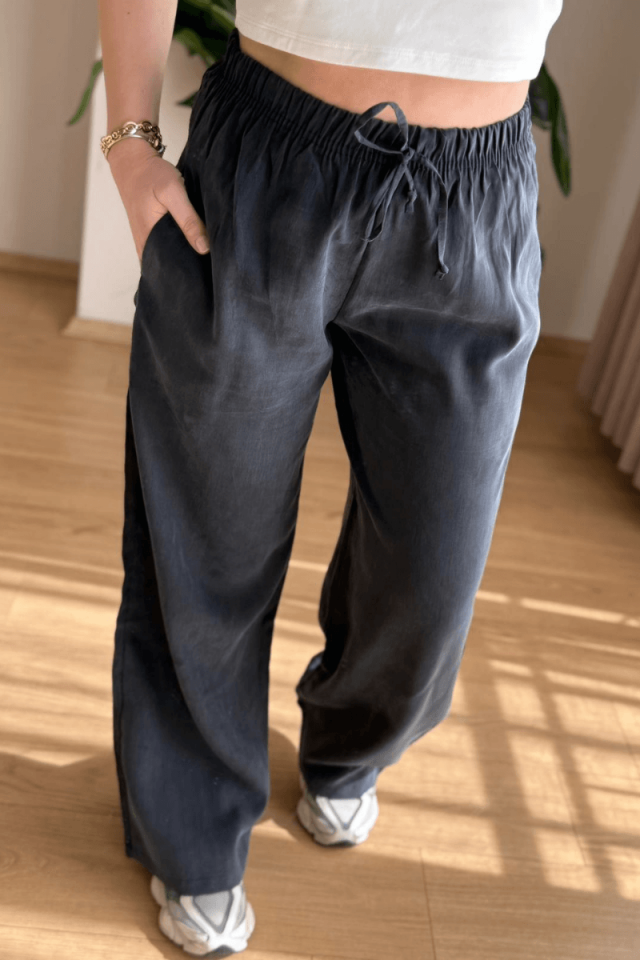 Antrasit Tencel Cupra Pantolon