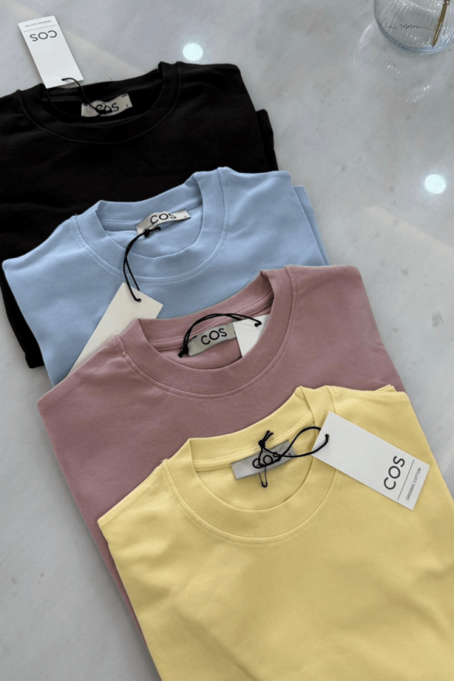 Limon Sarısı Pamuklu Basic Tişört