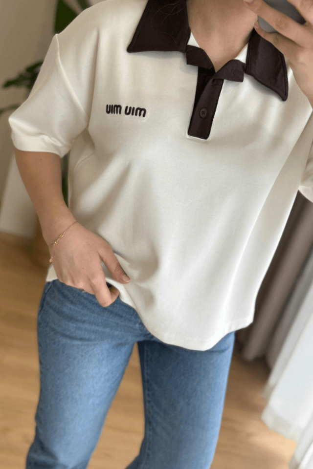 Ekru Marka Model Polo Yaka Tişört